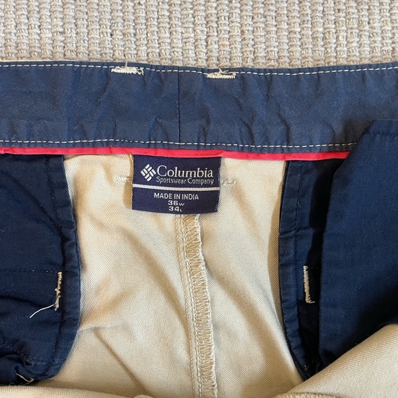 Men’s Columbia 36 W 34 L Khaki Pants - Picture 2 of 6